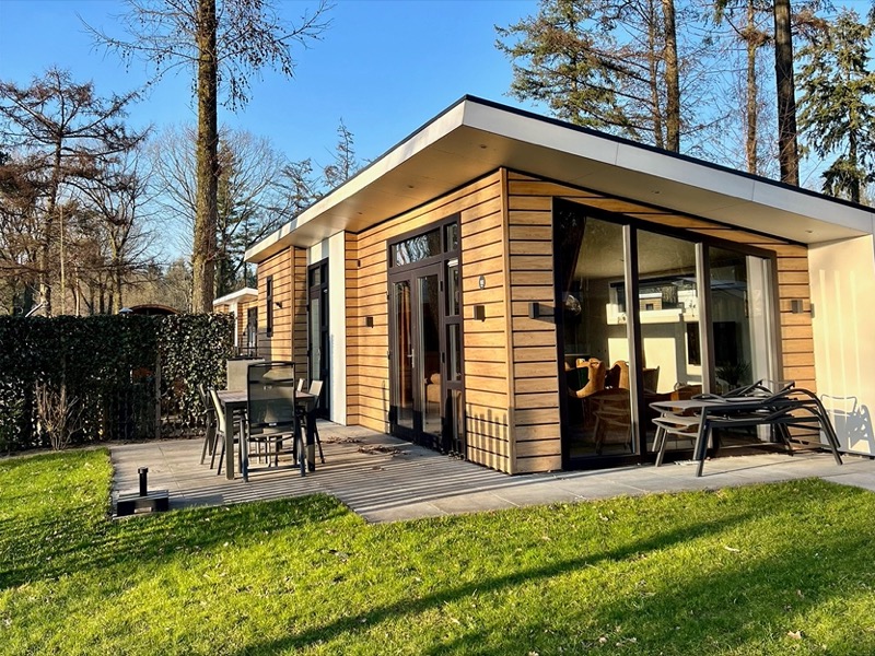 Wellness lodge Veluwe van buiten